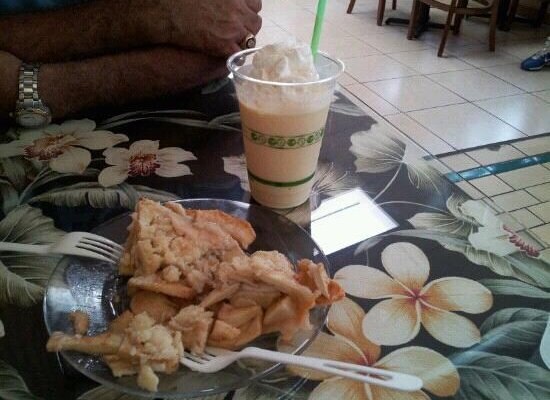 apple pie and smoothie, yummy
