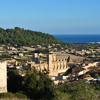 Iglesia Nova, Son Servera, Mallorca taken from top of the hill.