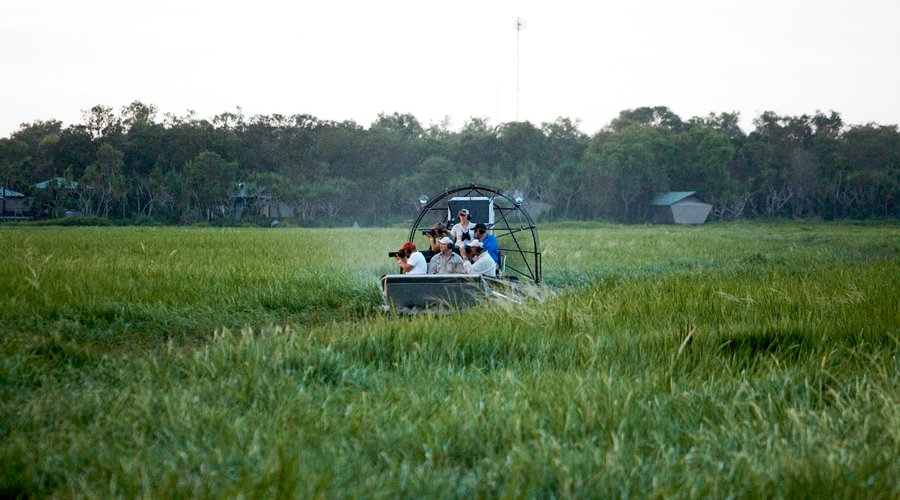 Airboat on the floodplains