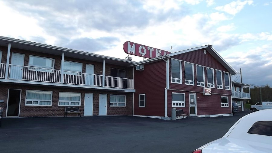 outside of Perth andover Motor in showing lower and upper floors
