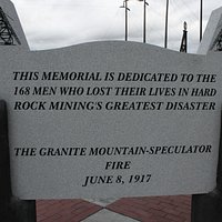 Entrance to Granite Mt. Memorial Overlook, Butte, MT.