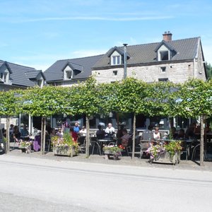 Relaxing at our terras