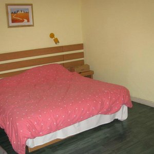 Bed and room

