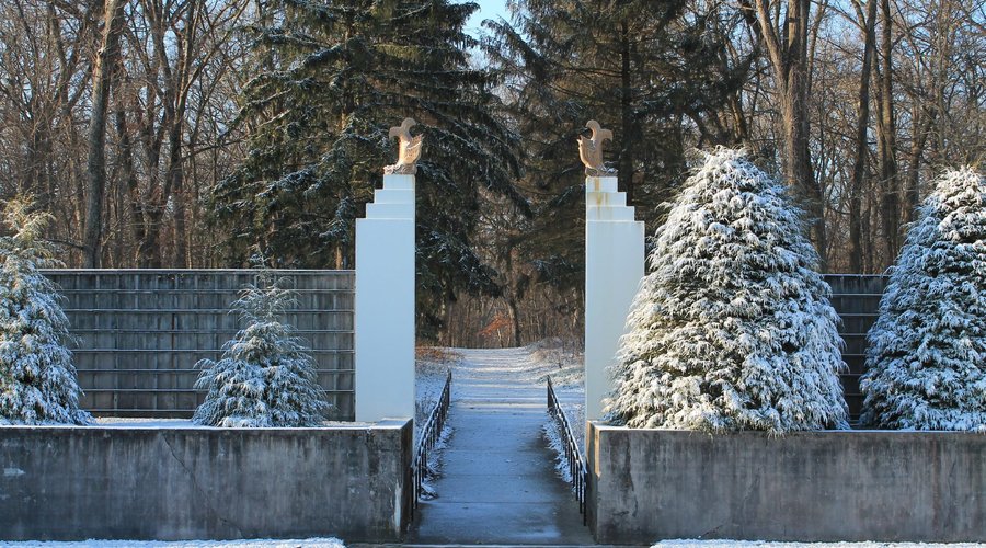 Sunken Garden in Winter