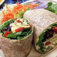 Artichoke wrap: delectable!