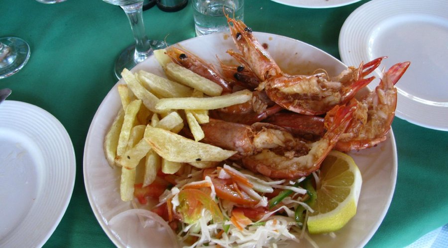 King prawns.
