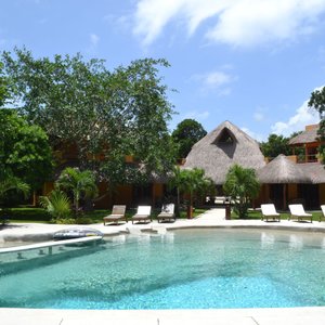 natural pool rear view