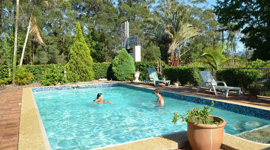swimming people