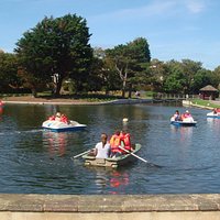 The boating lake at Egerton Park