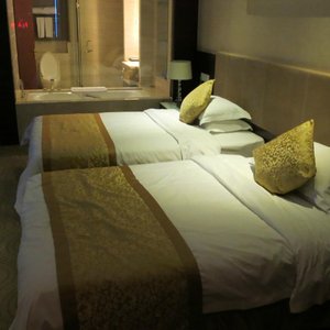 big beds (a little hard)

