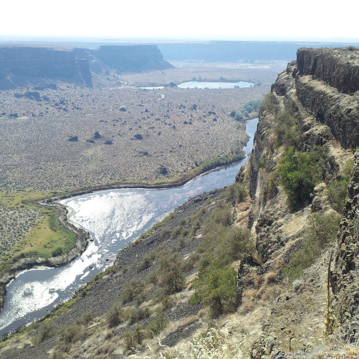 Dry Falls panorama, en.wikipedia.org/wiki/Dry_Falls Click t…