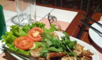 fried shrims in garlik
