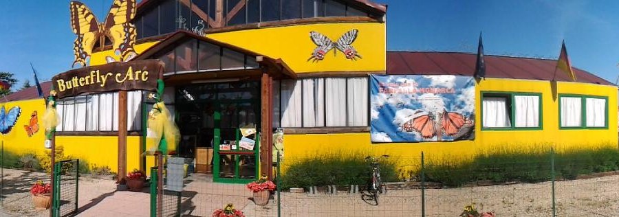 L'entrata della Casa delle Farfalle di Montegrotto Terme