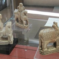 Paris, Cabinet des Médailles, Chess set, alleged to be Charlemagne's. Elephan