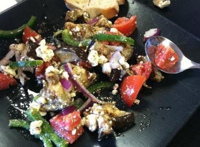                   egg plant salad
                