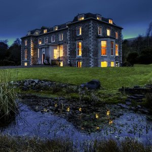 Broadmeadows House at night