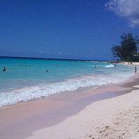 The wonderful Accra beach in Barbados