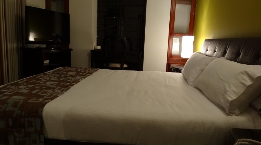 Queen sized beds in the rooms