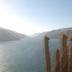                                                       vista al puclaro cuando estaba alto...
  