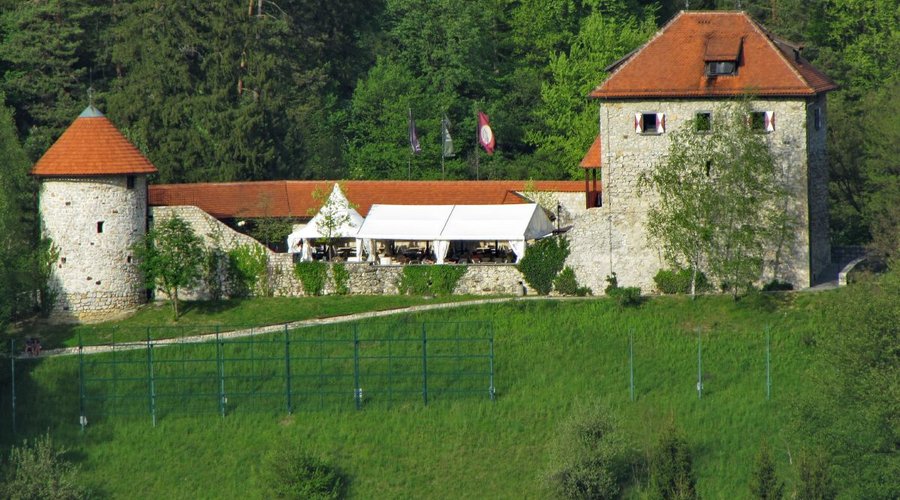 Restaurant situated in a small castle