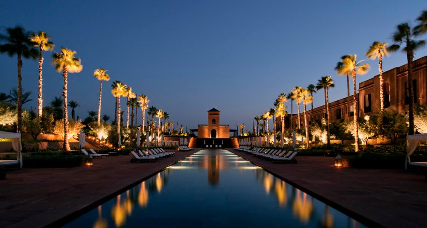 Pool Perspective Night