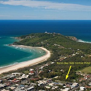 Byron Bay Side Central Motel Arial Photo