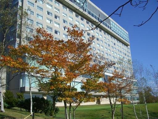 Hotel in autumn