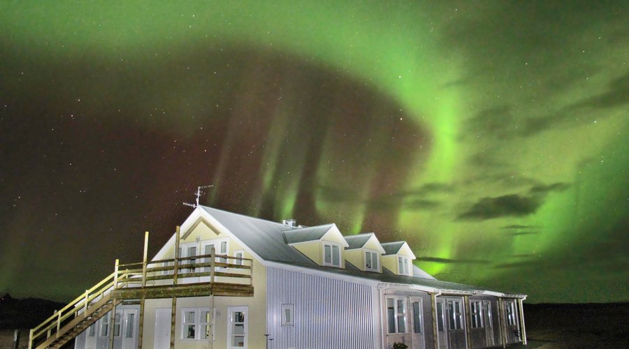 Hotel Lækur(laekur) is a magnificent place to see the northern lights