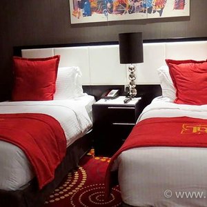                  The bedroom, The Royal International Hotel, Abu Dhabi
                