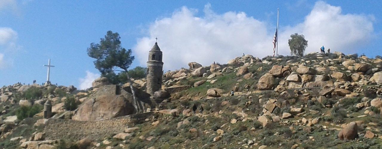                  View of the top of Rubidoux
                