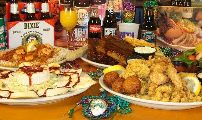 A Variety of the Delicious Items offered at The Bayou