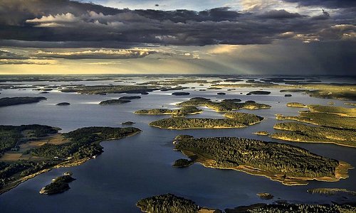                   Aerial photo over the magical archipelago
                