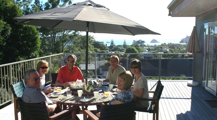 Breakfast enjoyed by guests