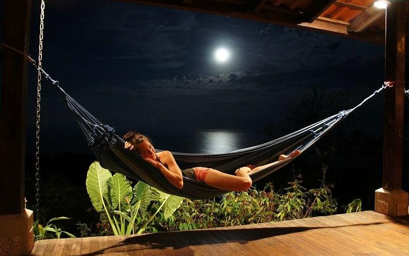 Relaxing during the moonrise