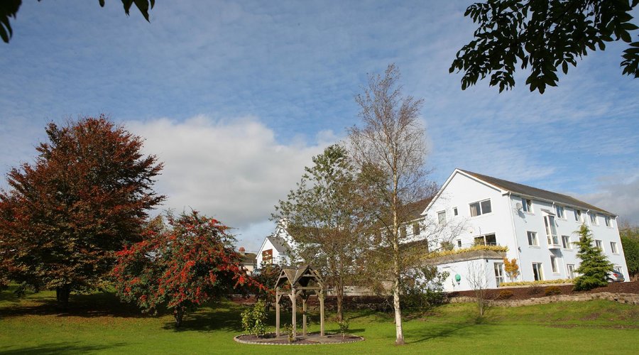 Garden view of hotel