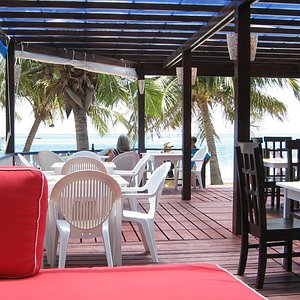                   Open air beach side dining
                
