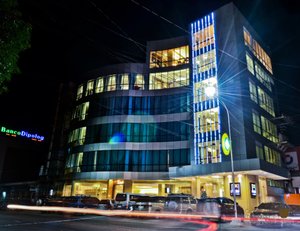 D'Hotel & Suites in Mindanao, image may contain: City, Lighting, Urban, Office Building