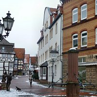 In der Fußgängerzone von Hofgeismar