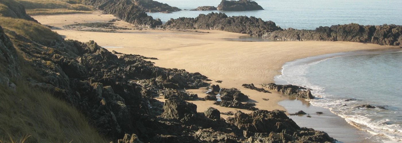                                     Deserted beach on Llanddwyn Island
                
      