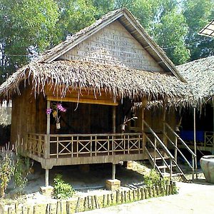                   Our bamboo hut
                