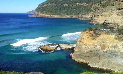                                     Tasman Peninsular near Remarkable Cave
                
  