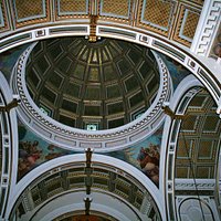 The dome viewed from inside the chapel.