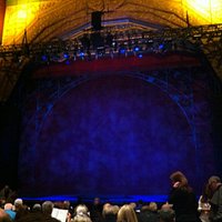 Good view of the stage from the seats.