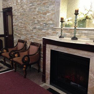                   Lobby fire place
                