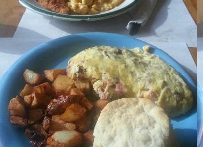 grams special omlett and chicken fingers