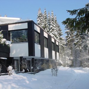 Unser Hotel im Winter