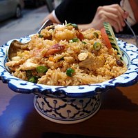 Delectable pineapple fried rice