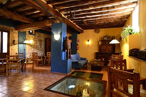 Caseron de la Fuente in Albarracin, image may contain: Flooring, Floor, Lighting, Loft