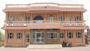 Hotel Poonam Palace in Ramdevra, image may contain: Hotel, City, Motorcycle, Urban