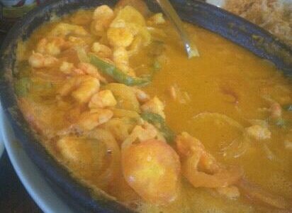 Moqueca de peixe e camaro... perfeito!!!